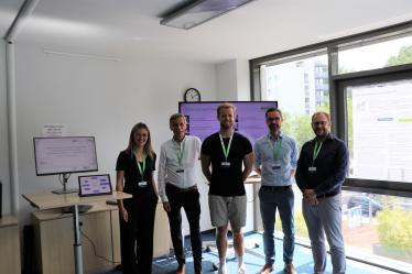 From left to right: Lea Müller, Jörg Becker, Sebastian Reiners, Benjamin Sommerfeld, Dennis Riehle